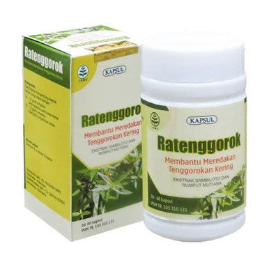 Griya Herba Ratenggorok 60 Kapsul Obat Herbal Membantu Meredakan Tenggorokan