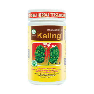 Borobudur Herbal Keling 60 Kapsul Obat Herbal Batu Ginjal dan Melancarkan Buang Air Kecil