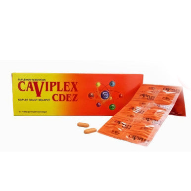 Erela Caviplex CDez Multivitamin Zinc 100 Kaplet Suplemen Vitamin Zinc & Daya Tahan Tubuh - Pusat Farma