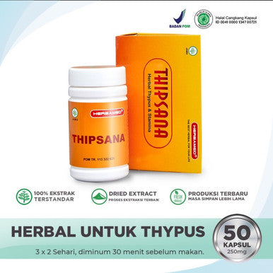 Herbamed Thipsana 50 Kapsul Obat Tipes Radang Gangguan Pencernaan - Pusat Farma