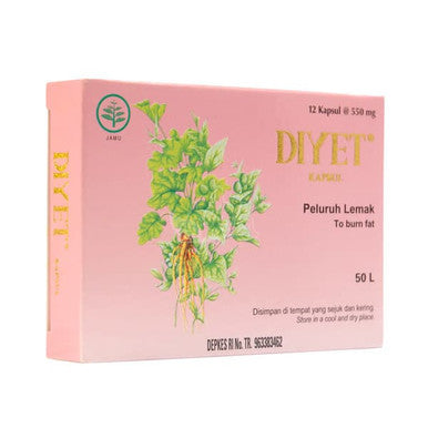 Borobudur Herbal Diyet 12 Kapsul Obat Herbal Pelangsing dan Membantu Mengurangi Lemak Tubuh