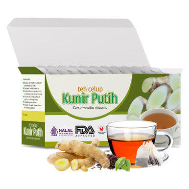 Tazakka Teh Celup Kunir Putih Obat Kanker Payudara dan Asam Lambung - Pusat Farma