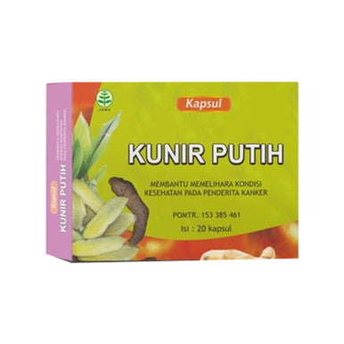 Tazakka Kunir Putih 20 Kapsul Obat Kanker Payudara dan Asam Lambung - Pusat Farma