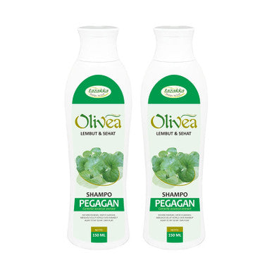 Tazakka Shampoo Olivea Pegagan 150 ml Mengatasi Rambut Rontok dan Beruban - 2 Botol - Pusat Farma