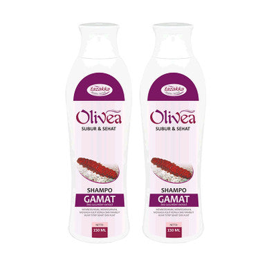 Tazakka Shampoo Olivea Gamat 150 ml Mengatasi Rambut Rontok - 2 Botol - Pusat Farma