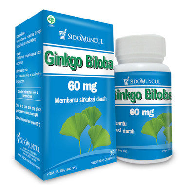 Sido Muncul Ginkgo Biloba 30 Kapsul Obat Herbal Membantu Sirkulasi Darah