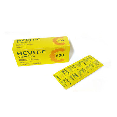 Kalbe Hevit-C  500mg  100 Tablet Vitamin C Daya Tahan Tubuh