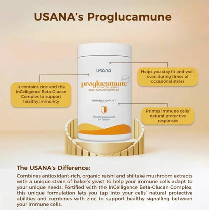 Usana Proglucamune 56 Tablet Suplemen Beta-Glukan untuk Membantu Memelihara Daya Tahan Tubuh