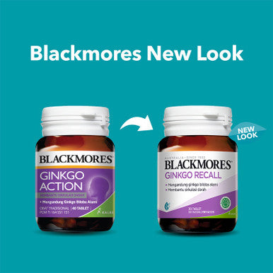 Blackmores Ginkgo Recall 30 Tablet Suplemen Meningkatkan Daya Ingat dan Konsentrasi - Pusat Farma
