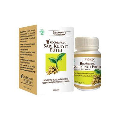 Sido Muncul Sari Kunyit Putih 30 Kaplet Obat Herbal Membantu Memelihara Kesehatan Penderita Kanker