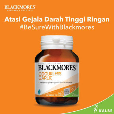 Blackmores Odourless Garlic 90 Tablet Suplemen Ekstrak Bawang Putih Meringankan Gejala Darah Tinggi