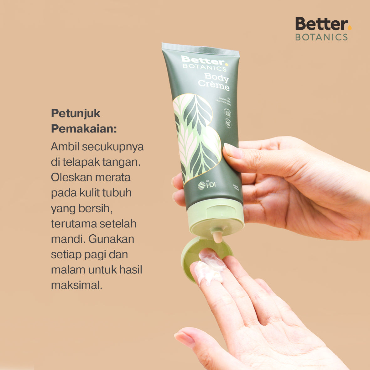 HDI Better Botanics Body Creme 100ml Menjaga Kelembutan & Kesehatan Kulit