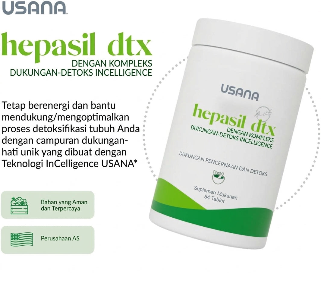 Usana Hepasil 84 Tablet Suplemen Kesehatan Hati dengan Milk Thistle