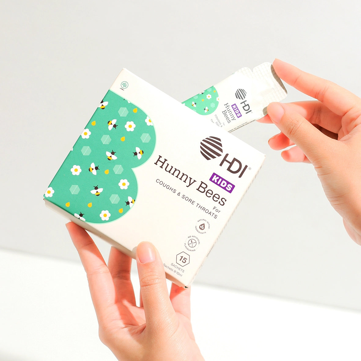 HDI KIDS Hunny Bees 15 Sachet Membantu Meredakan Batuk Pada Anak