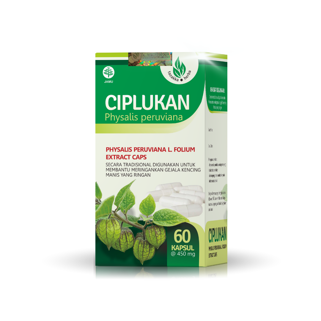 Tazakka Ciplukan 60 Kapsul Obat Herbal Meringankan Gejala Diabetes