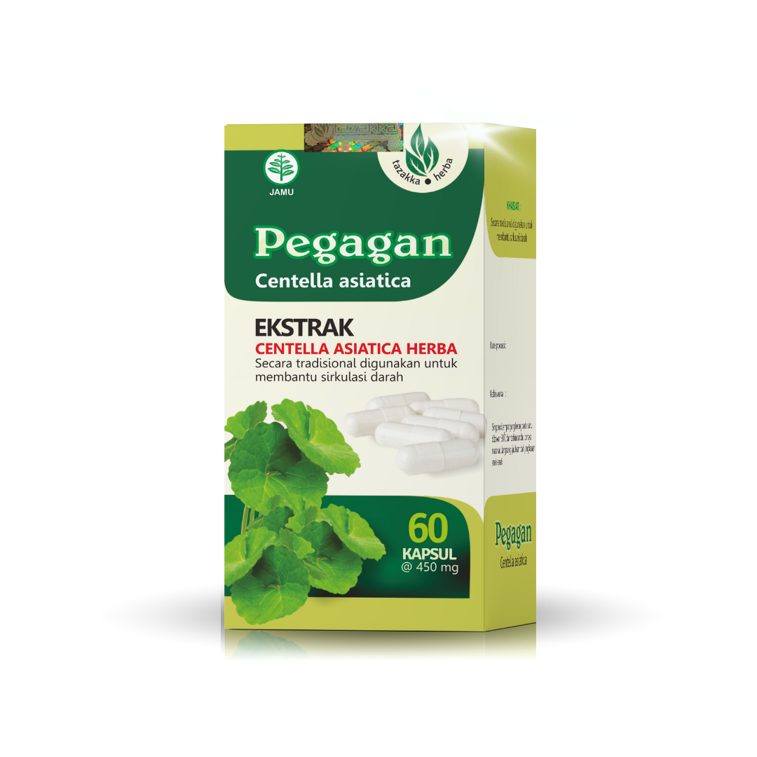 Tazakka Pegagan 60 Kapsul Obat Herbal Mendukung Fungsi Otak