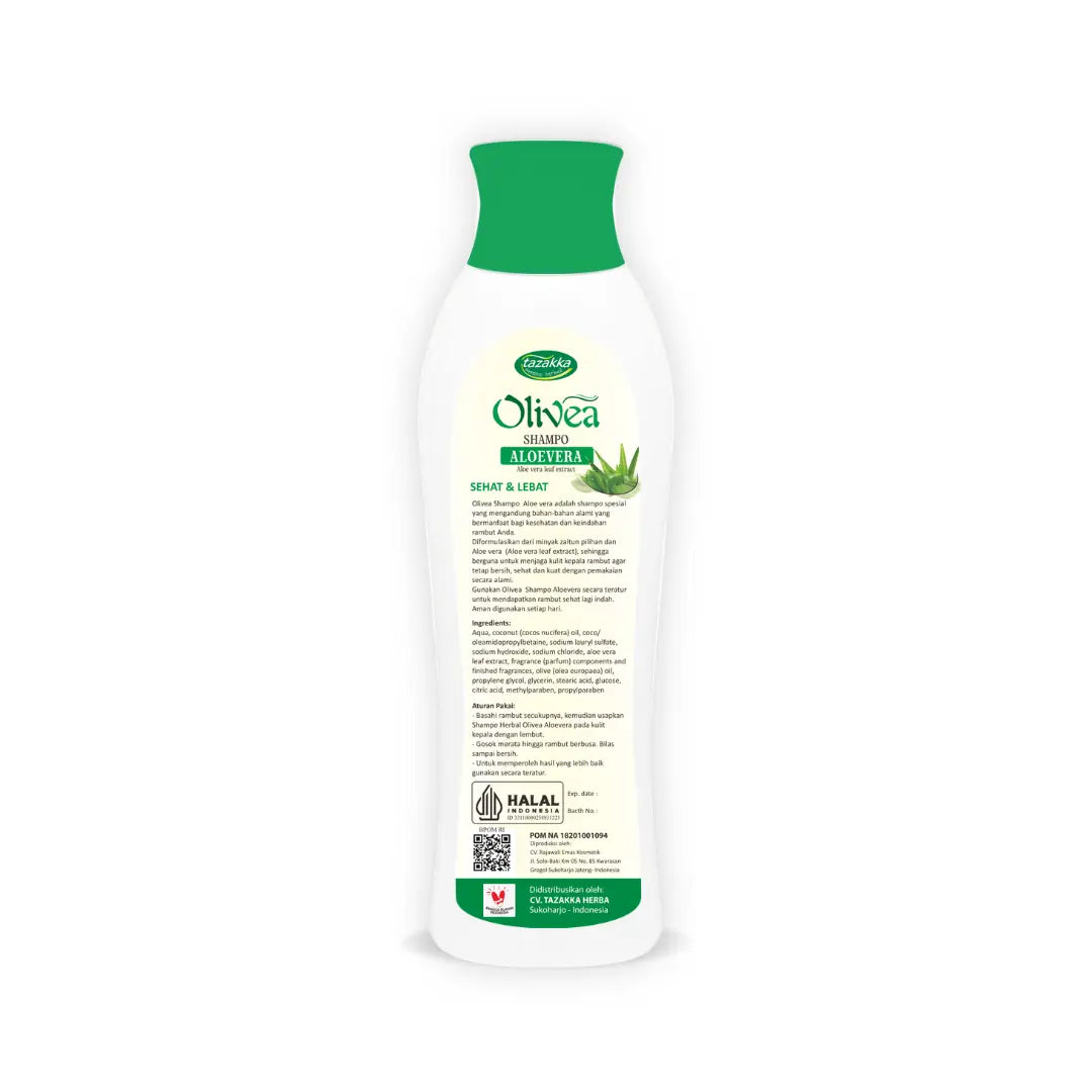 Tazakka Shampoo Olivea Aloevera 150 ml Merawat Rambut Kering dan Rusak
