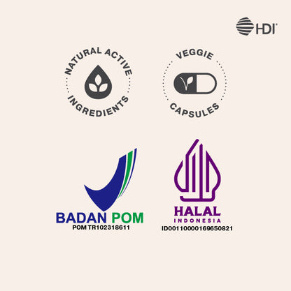 HDI Propoelix 60 Kapsul Nabati Suplemen Antioksidan dengan Ekstrak Propolis