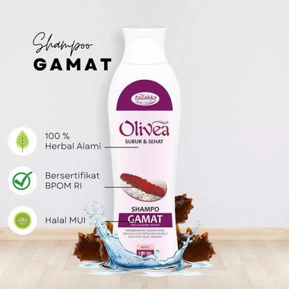 Tazakka Shampoo Olivea Gamat 150 ml Mengatasi Rambut Rontok