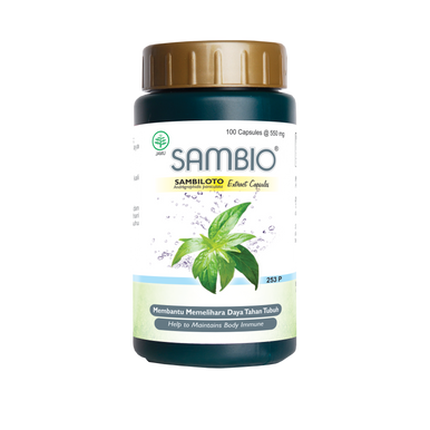 Borobudur Herbal Sambiloto Sambio 100 Kapsul Obat Herbal Meningkatkan Daya Tahan Tubuh