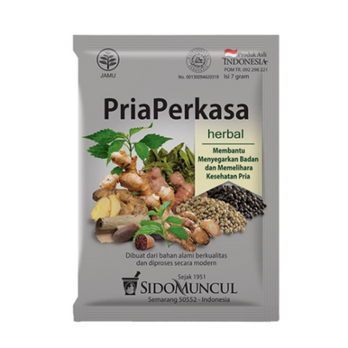 Sido Muncul Jamu Pria Perkasa 10 Sachet Jamu Tradisional Pria Penambah Stamina dan Vitalitas