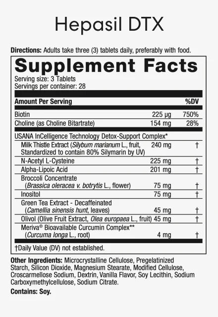 Usana Hepasil 84 Tablet Suplemen Kesehatan Hati dengan Milk Thistle