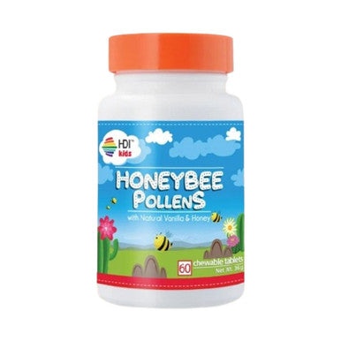 HDI KIDS Honeybee Pollens 60 Tablet Suplemen Nutrisi dan Pertumbuhan Anak - Pusat Farma