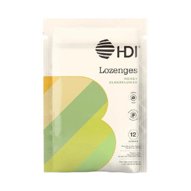 HDI Lozenges Honey Elderflower 12 Lozenges Melegakan dan Menyegarkan Tenggorokan - Pusat Farma