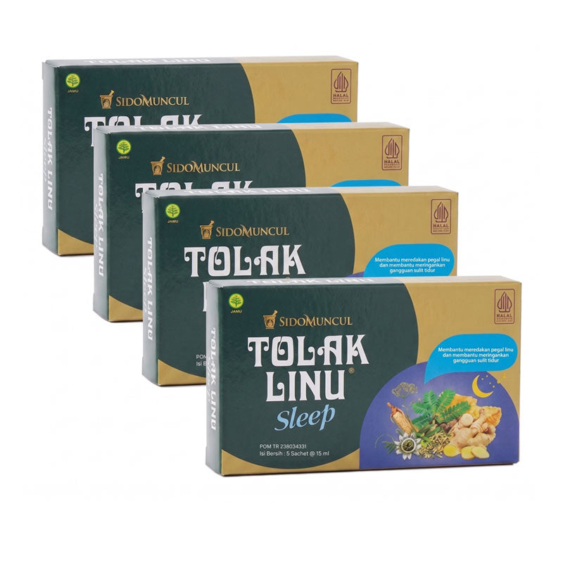 Sido Muncul Tolak Linu Sleep Herbal Alami Mengatasi Susah Tidur dan Meredakan Pegal Linu - 4 Box