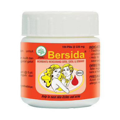 Borobudur Herbal Bersida 100 Pil Obat Gatal Jerawat dan Bisul - Pusat Farma