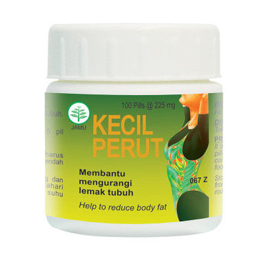 Borobudur Herbal Kecil Perut 100 Pil Obat Herbal Herbal Pelangsing dan Mengurangi Lemak Tubuh