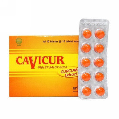 Erela Cavicur 100 Tablet Suplemen Antivirus Antioksidan Kesehatan Hati dan Penambah Nafsu Makan - Pusat Farma