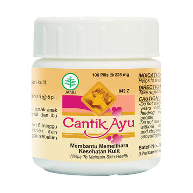Borobudur Herbal Cantik Ayu 100 Pil Memelihara Kesehatan Kulit - Pusat Farma