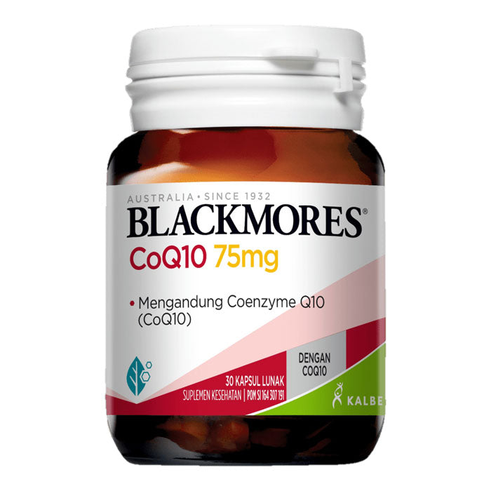 Blackmores CoQ10 75mg 30 Kapsul Lunak Suplemen Kesehatan Jantung dan Kardiovaskular