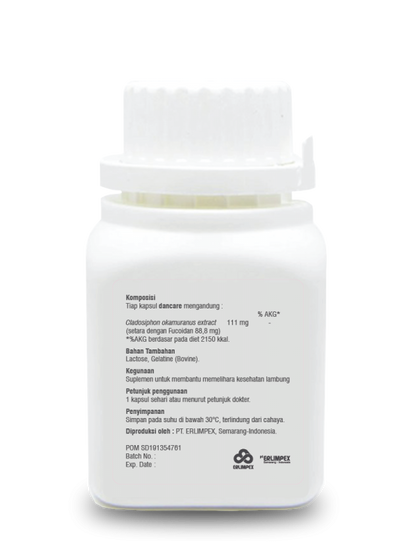 Erlimpex DanCare 30 Kapsul Fucoidan Suplemen Kesehatan Lambung