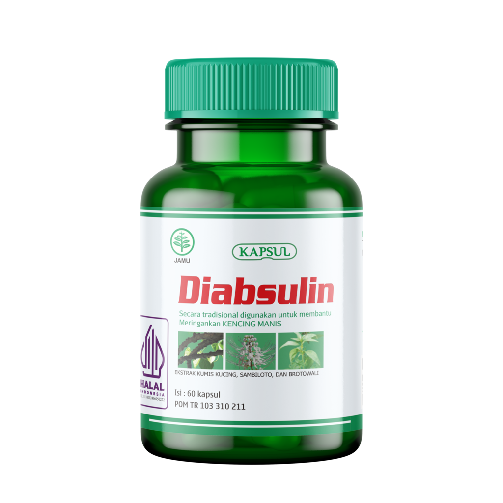 Griya Herba Diabsulin 60 Kapsul Obat Herbal Meringankan Kencing Manis