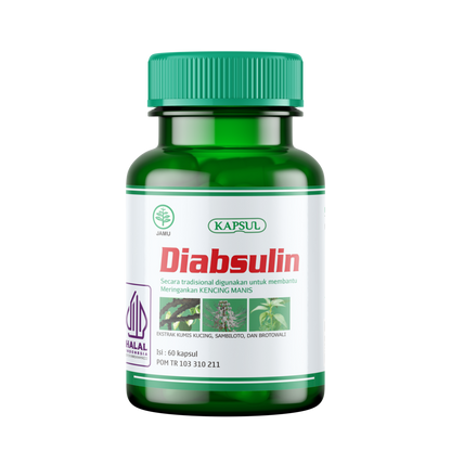 Griya Herba Diabsulin 60 Kapsul Obat Herbal Meringankan Kencing Manis