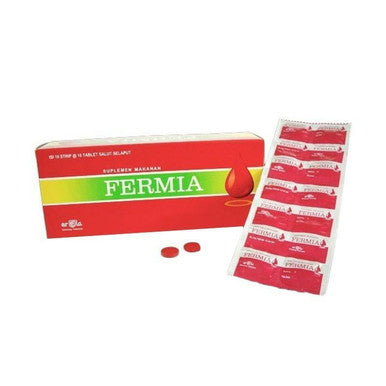 Erela Fermia 100 Tablet Suplemen Memenuhi Kebutuhan Zat Besi - 3 box