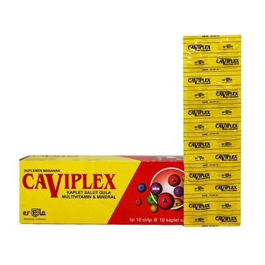 Erela Caviplex 100 Kaplet Suplemen Vitamin Mineral Ibu Hamil - 6 Box