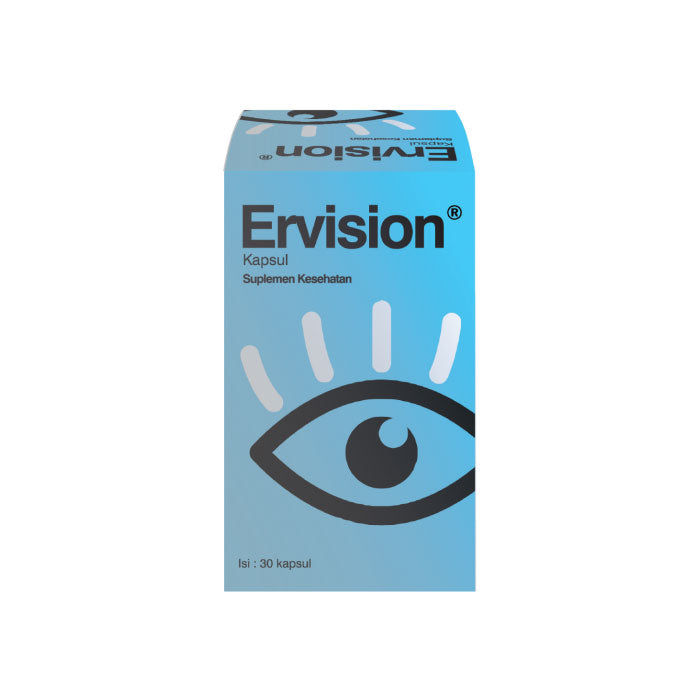 Erlimpex Ervision 30 Kapsul Suplemen Memelihara Kesehatan Mata