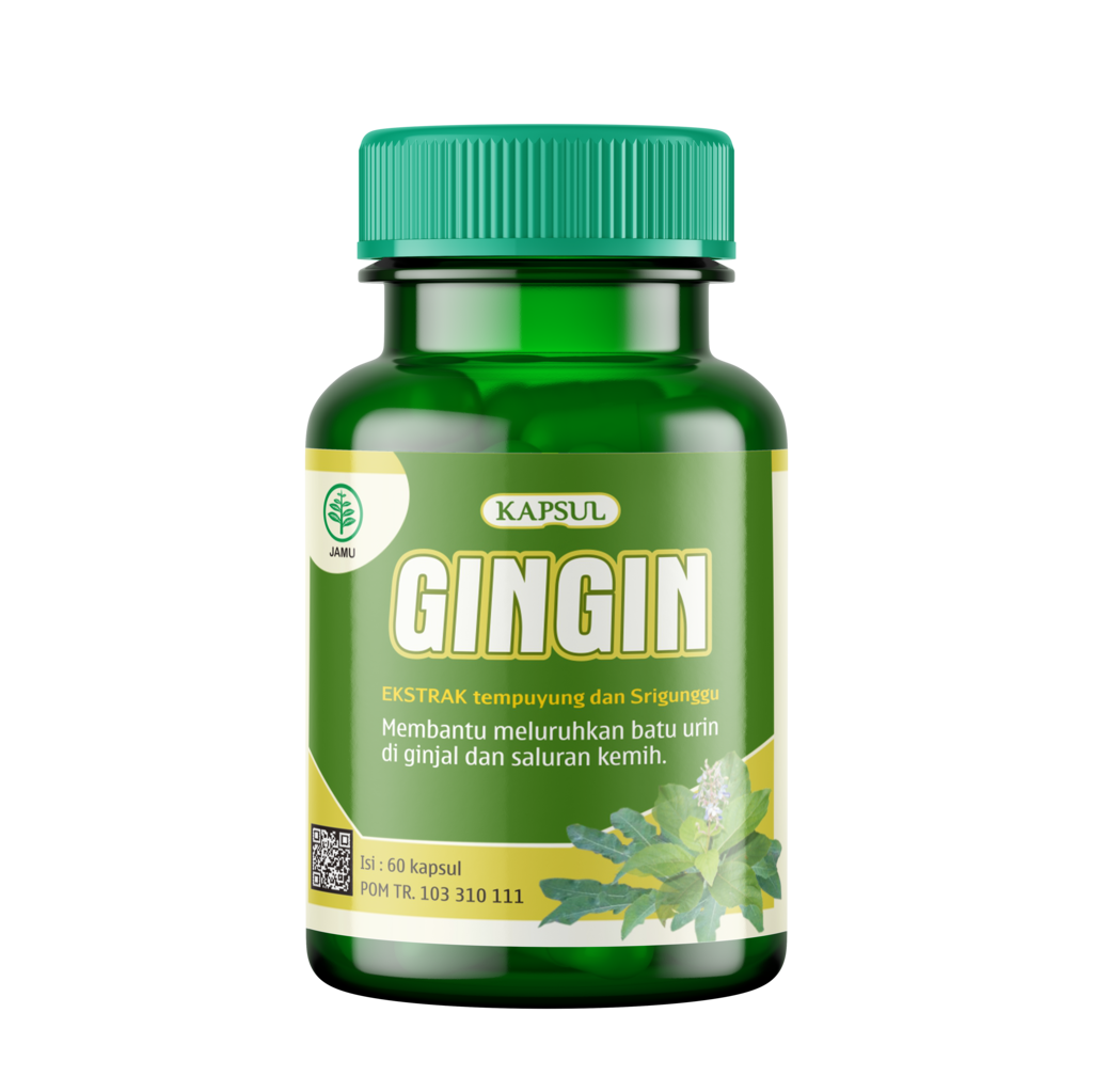 Griya Herba GinGin 60 Kapsul Obat Herbal Membantu Meluruhkan Batu Urin