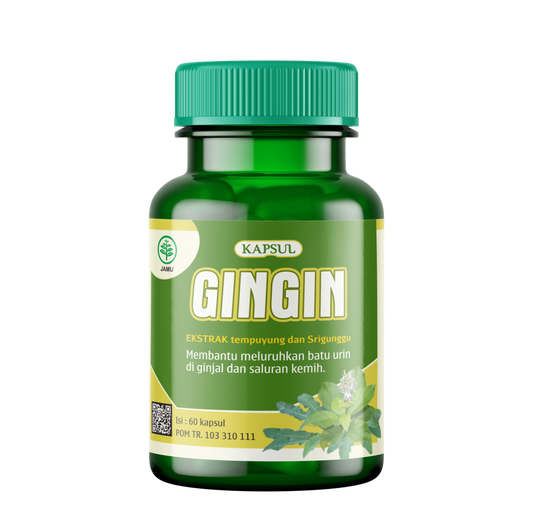 Griya Herba GinGin 60 Kapsul Obat Herbal Membantu Meluruhkan Batu Urin