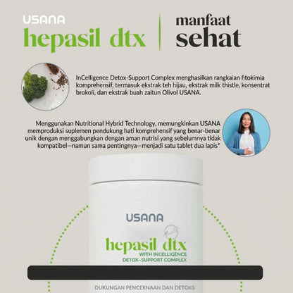 Usana Hepasil 84 Tablet Suplemen Kesehatan Hati dengan Milk Thistle