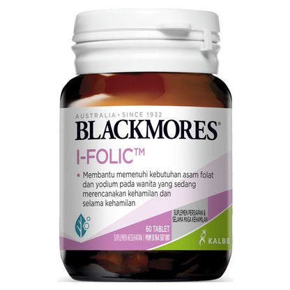 Blackmores i-Folic 60 Tablet Suplemen Asam Folat dan Yodium Ibu Hamil