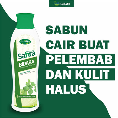 Tazakka Sabun Mandi Cair Safira Bidara Mengatasi Kulit Kering dan Berjerawat