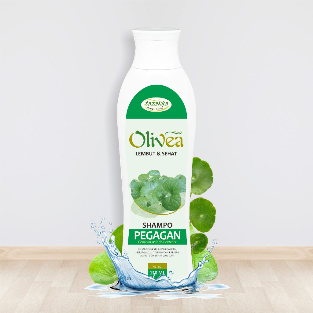 Tazakka Shampoo Olivea Pegagan 150 ml Mengatasi Rambut Rontok dan Beruban