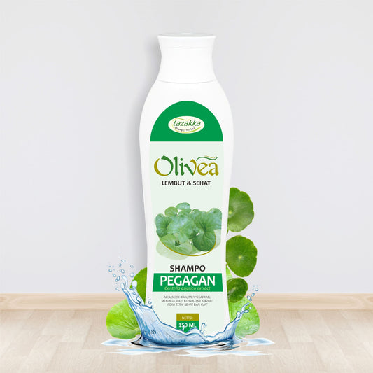 Tazakka Shampoo Olivea Pegagan 150 ml Mengatasi Rambut Rontok dan Beruban