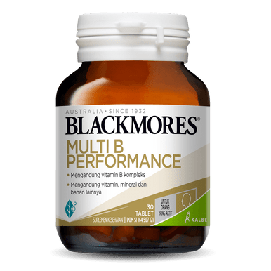 Blackmores Multi B Performance 30 Tablet Suplemen Menjaga Stamina Tubuh