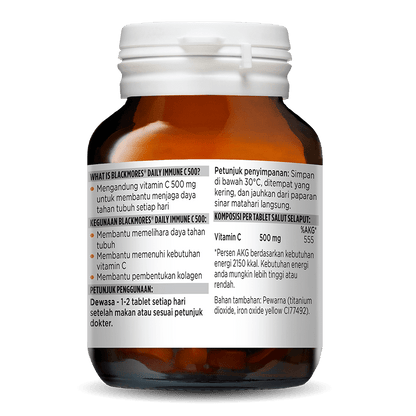 Blackmores Daily Immune C 500 60 Kapsul Suplemen Vitamin C Daya Tahan Tubuh