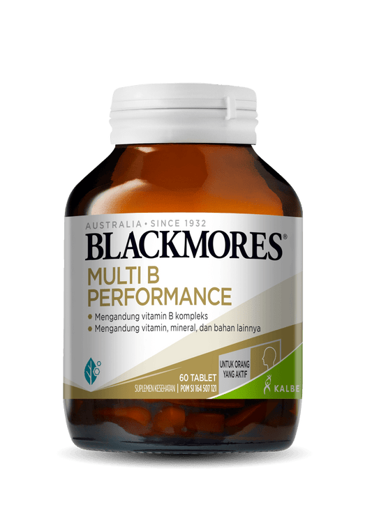Blackmores Multi B Performance 60 Tablet Suplemen Menjaga Stamina Tubuh